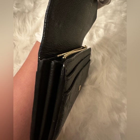 💯 Authentic Louis Vuitton Black Monogram Empreinte Leather Sarah Wallet - Picture 10 of 14